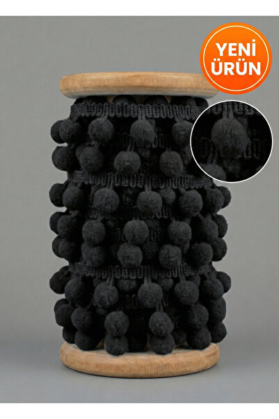 Massaltay Ponpon Şerit 4 Metre Dekoratif Süsleme Şeridi Kına Parti Organizasy...