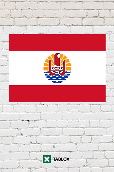 TABLOX French Polynesia Flag Decorative Painting Mdf Wooden Painting Street S...