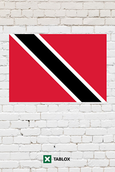 TABLOX Trinidad and Tobago Country Flag Decorative Painting Mdf Wooden Painti...