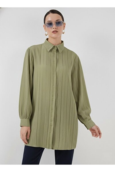 COjans Striped Long Shirt Tunic 5947 - Çağla