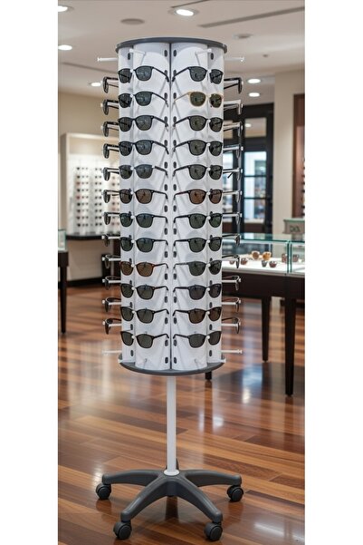 UPEKA 133 Pieces Demountable 360 Rotatable Wheeled 3 Mirror Metal Body Glasse...