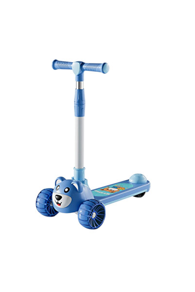 Rally سكوتر للأطفال مع إضاءة وموسيقى بتصميم شخصية الدب"