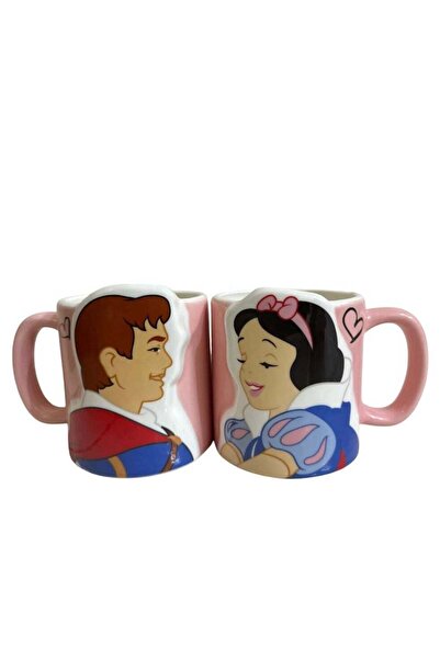 mug شخصيات كرتونية مناسبة للهدايا والأعياد - سنو وايت والأمير