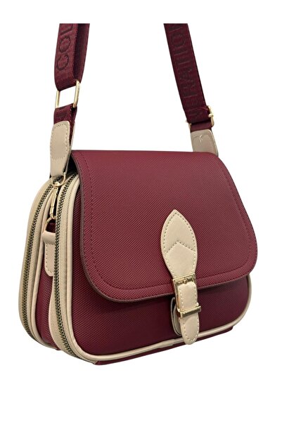 Bagnest Korisna ženska torba za rame sa četiri džepa, preklopom, zatvaračem i...