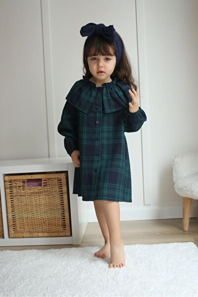 Joui Co Girl's Seasonal Red Plaid Dress with Big Bow Detail Stylish Special O...