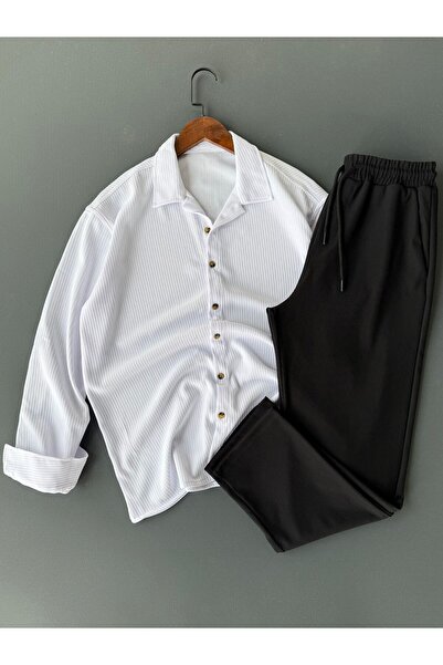 Beylerce Άνετο Πουκάμισο με Κορδόνια + Παντελόνι, Σετ 2 τεμαχίων