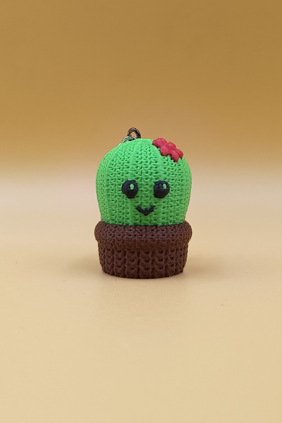 Rodopiva Breloc cactus cu model tricotat (plastic)