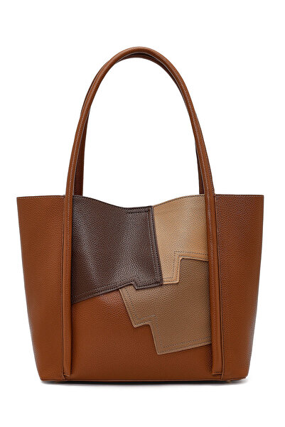 Derimod Γυναικεία τσάντα ώμου με στάμπα σε ταμπά χρώμα 26PBD272514