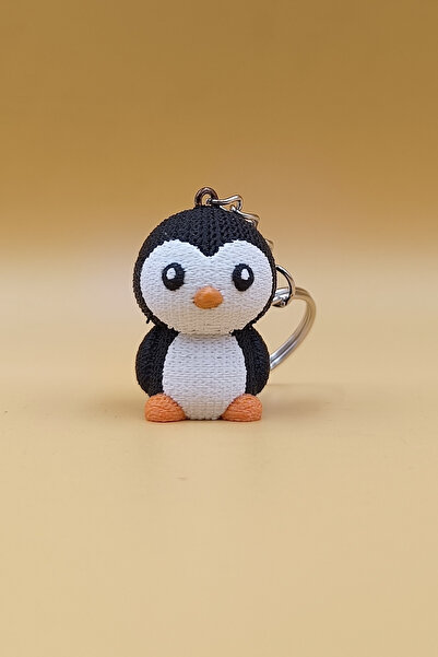 Rodopiva Breloc Pinguin cu model tricotat (plastic)