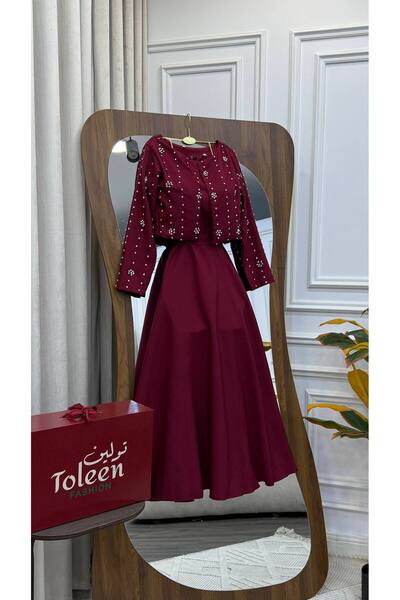 TOLEEN Hiyam's Burgundy Dress