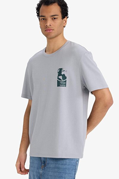 DeFacto Breathable Printed T-Shirt F8122Ax26Sp