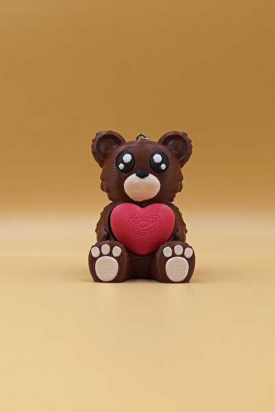 Rodopiva Breloc Clicker Ursuleț cu Inimă