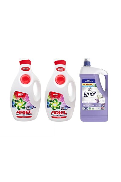 Ariel 2x Color liquid laundry detergent, 6.3L + Lenor Lavender 5L