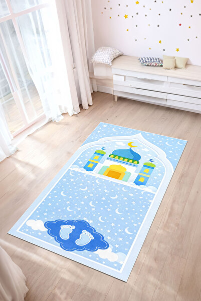 Nihai Ev Dijital Yumuşak Süngerli Kaymaz Taban Antialerjik Çocuk Seccadesi