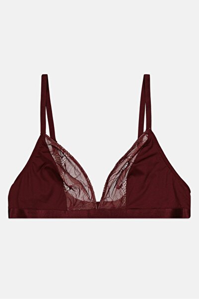 Vince Camuto Women Non Padded Lace Bra, Maroon