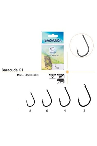Baracuda Комплект игли/куки K1, 10 бр./ Чанта 6