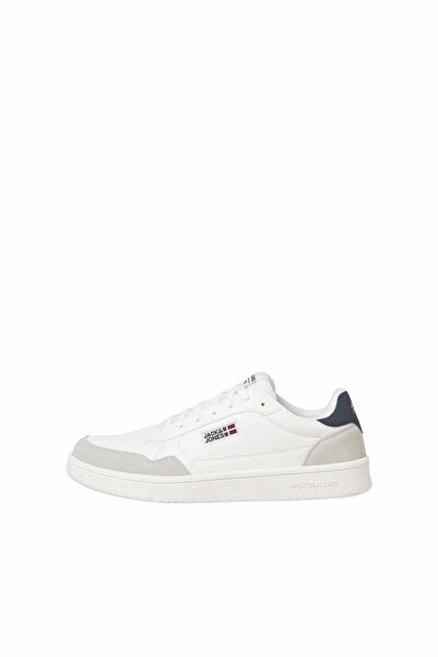 Jack & Jones Ekru Erkek Sneaker JFWBOUNCE PU COMBO FLAG