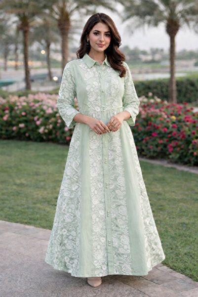 RONZA Women's jalabiya with a fly