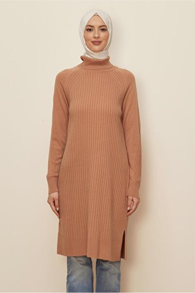 Alvina Ankle Collar Knitting Tunic 44930