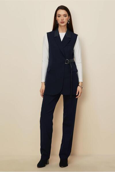 Alvina Belted Pants Suit 45268