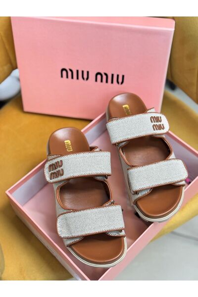 mothers dream Luxury MIU Inspired Double Strap Platform Sandals – Premium Com...