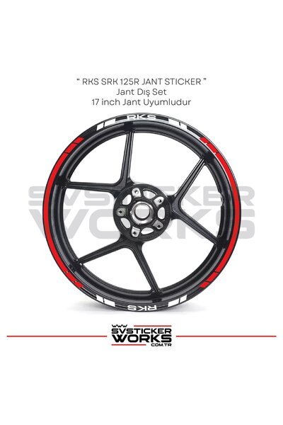 ARONA RKS SRK125R Sticker Jant Dış Şerit 16'lı Set Sticker Etiket