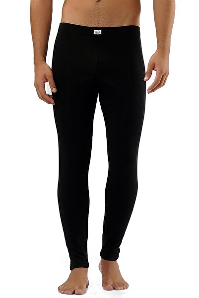 OBJE Men's Black Thermal Tights