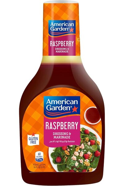american garden Raspberry Vinaigrette Dressing & Marinade, Gluten-Free, Dairy...