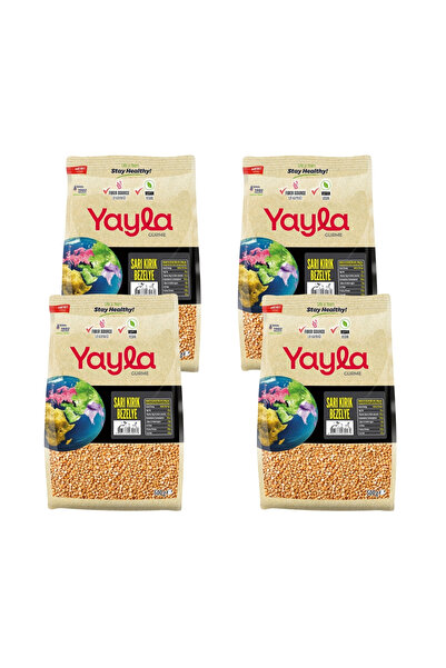 Yayla Gurme Sarı Kırık Bezelye 500 gr x4