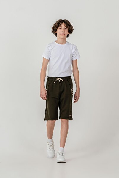 Mışıl Kids Champs Printed Sides 4-Stripe Boys' Shorts