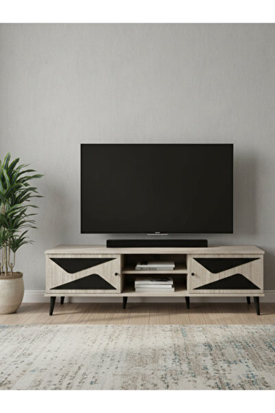 BEC26 Modern TV stand (180 cm) with a luxurious geometric design
