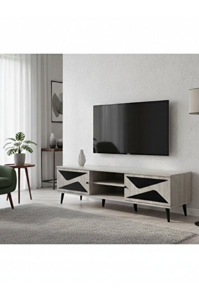 BEC26 Modern TV stand (180 cm) with a luxurious geometric design