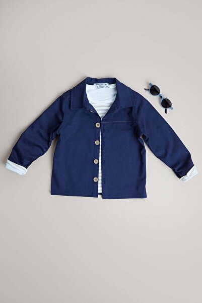 Fulla Moda Set de 2 blugi pentru băieți, 100% bumbac, cu dungi