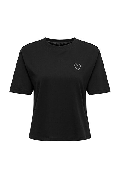 ONLY Onlrhıne Μαύρο Γυναικείο T-Shirt 15368901