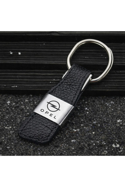 Gülay AVM Leather Keychain with Auto Print Metal Key Gly-68 in a Box