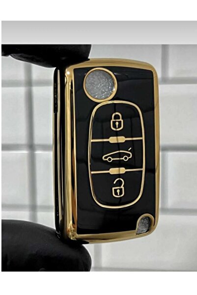 ÖZEN KEYS Luxury Peugeot 207 307 308 406 407 Partner Nano Key Case Cover Blac...