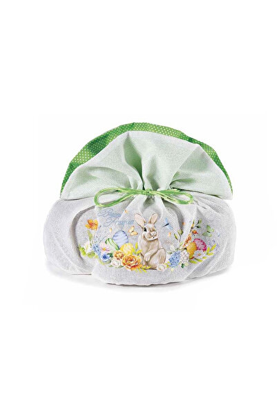 Decorer Multicolor Textile Easter Bag 30x23x30 cm