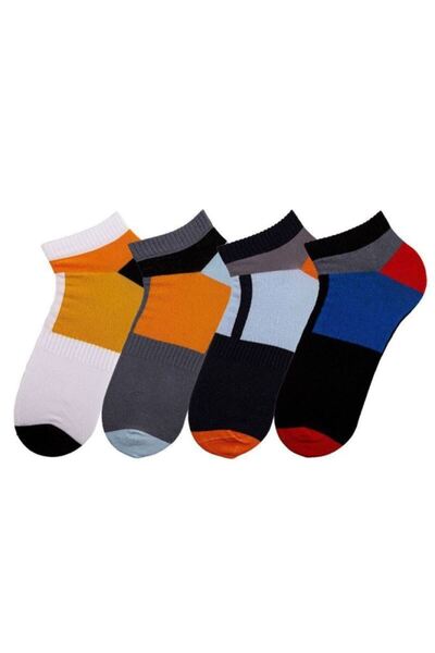 Bross Colorful Men's Sports 3-Piece Step Socks