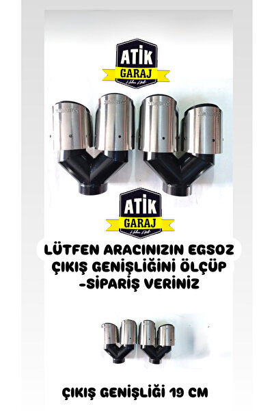 Akrapovic 90 Lik Chrome Exhaust Tip Double Outlet