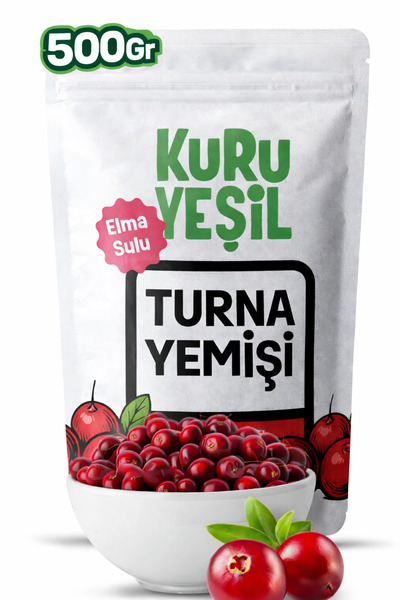 Kuru Yeşil Turna Yemişi Kurusu – 500 Gr – Elma Suyu ile Tatlandırılmış – Katk...
