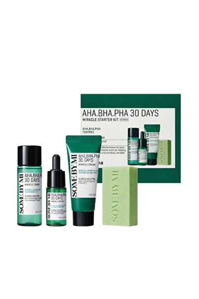 Some By Mi Aha-Bha-Pha 30 Days Miracle Starter Kit 4 Components Green 30ml