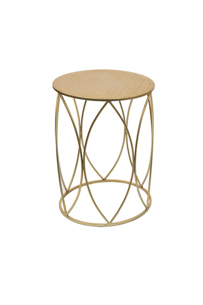 Clayre & Eef Suport de flori metalic auriu 41x55 cm