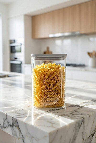 ACAR Mirage Borosilicate Glass Jar Gray - 1050 ml