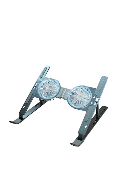 zyteq Laptop cooler with 2 super silent fans ZYTEQ®️ C9 PRO, laptop stand, gray