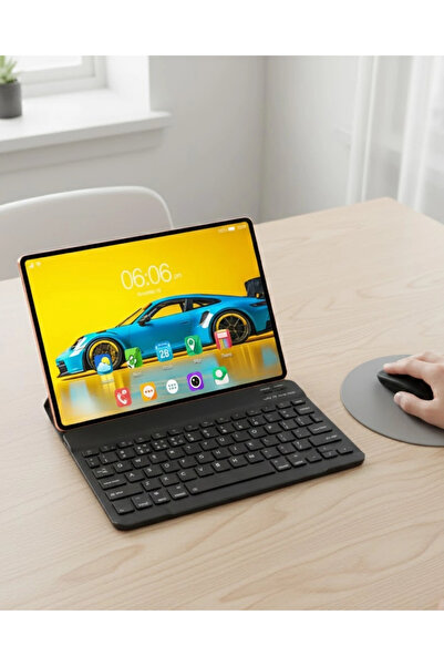 Dunai Store Mey İthalat® Dokunmatik Android Tablet Klavyeli Kalemli Kılıflı Set