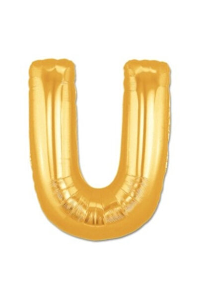 Twin Store Mey Import ®   U Letter Foil Balloon Gold Color 40 Inch