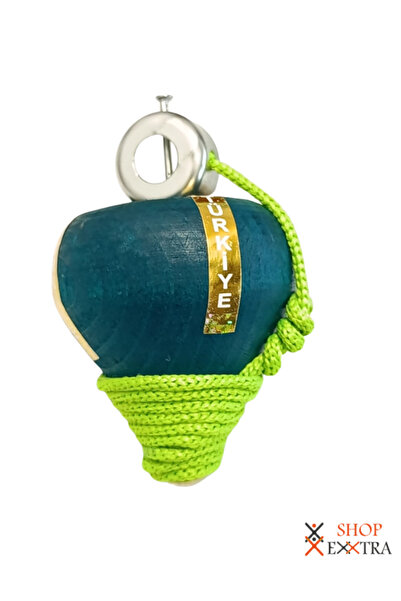 shopExxtra Nostaljik İpli Ahşap Topaç - Canlı Renk Seçenekli