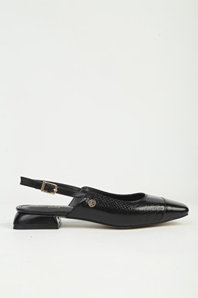 Pierre Cardin حذاء باليرينا أسود للنساء PC-55792