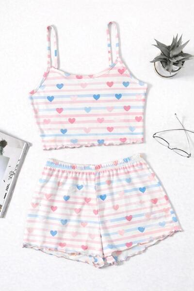 kuzey homewear Σετ σορτς με τιράντες Monta Love