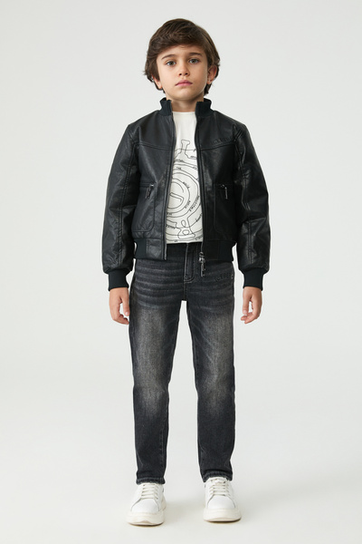 Iceberg Boy Black Coat